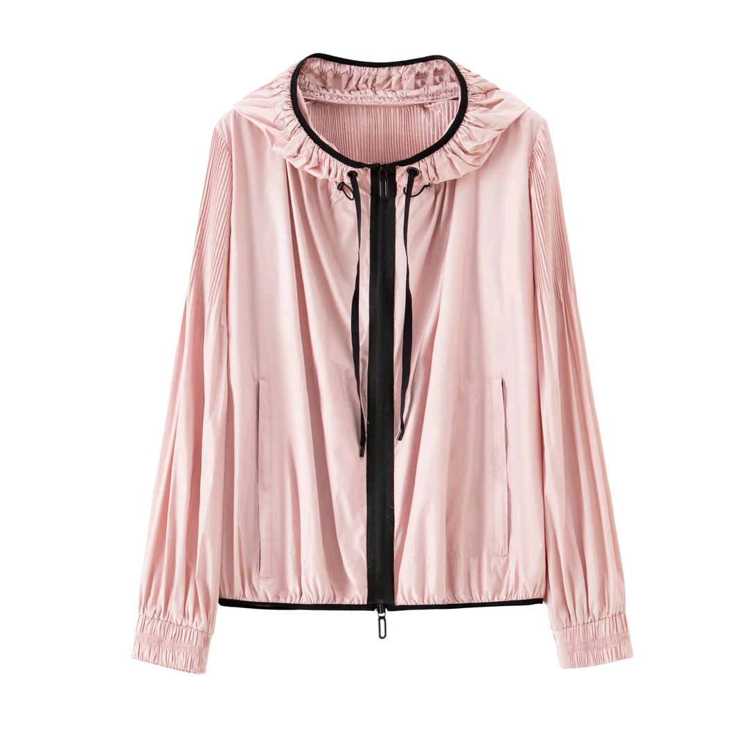 【KZ】都市风巢 后背压褶设计透气轻薄连帽防晒外套 10356