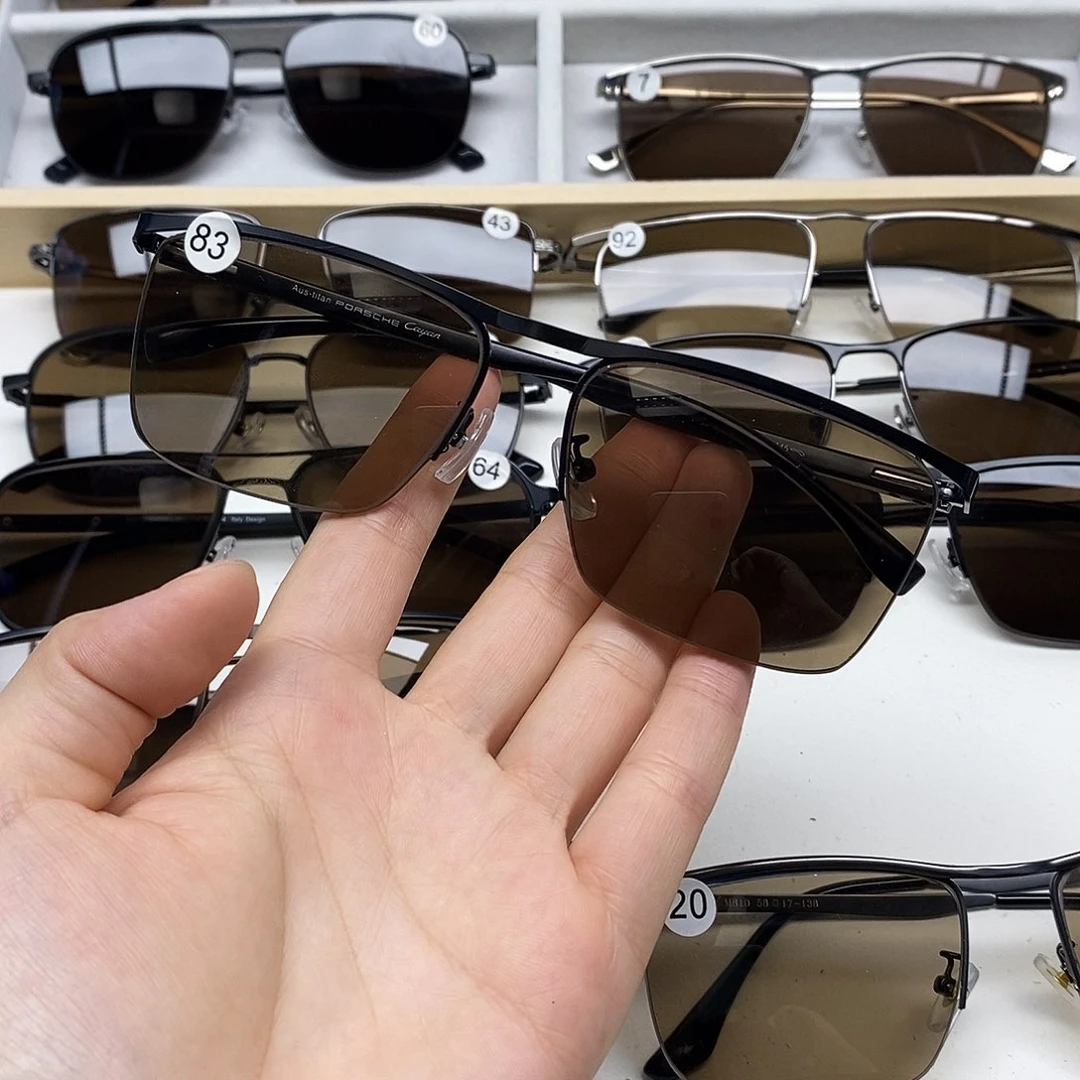 三***幸全框83号保时捷半框中茶色