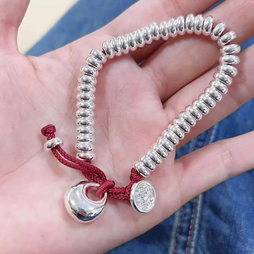 小胖福盘缠手链女转运钱串子国风本命红绳手串