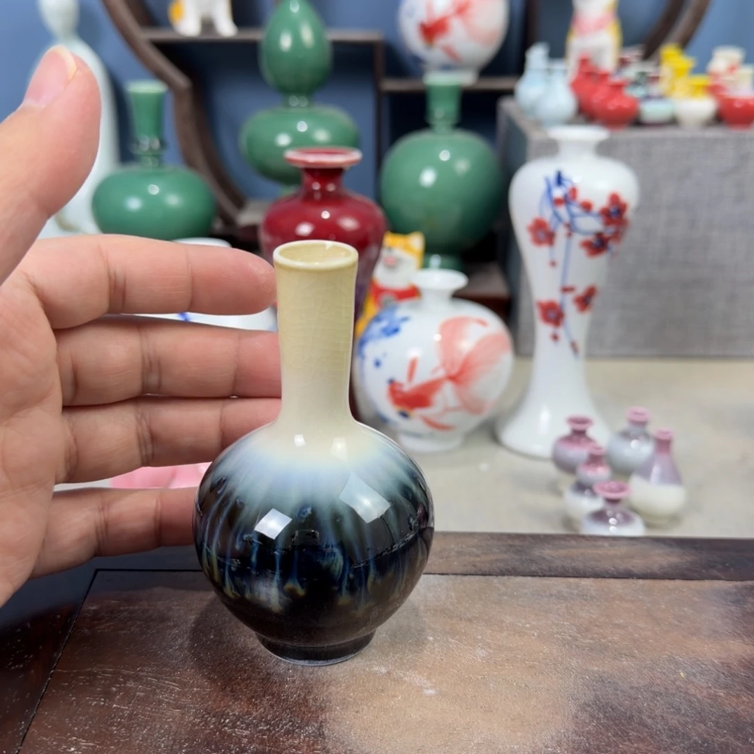 陶瓷手工小花器摆件