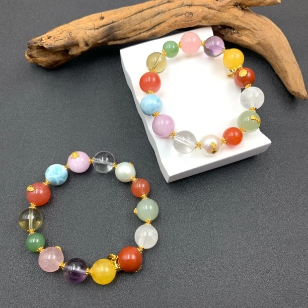 和田玉多宝手串-多样性发一-250727024【尺寸约9mm】