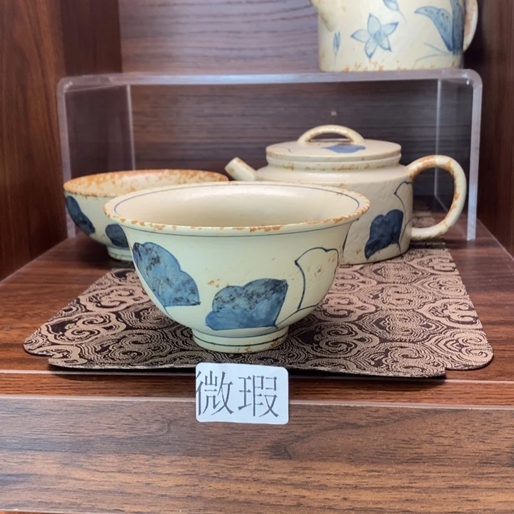 釉下老陶泥手工绘制