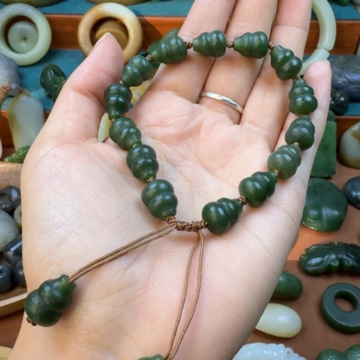 和田玉未镶嵌手链