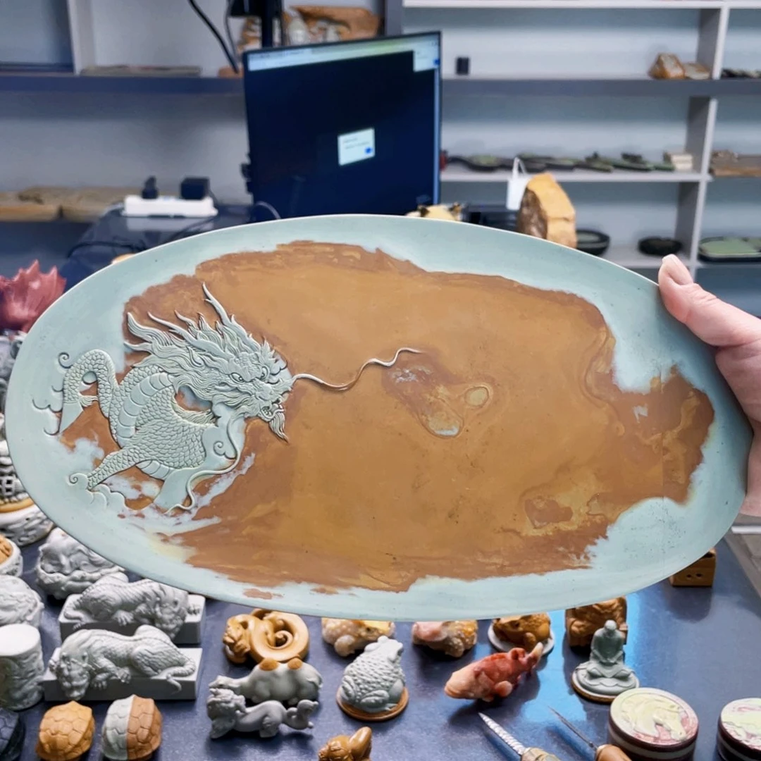 麒麟送福34公分精品手工