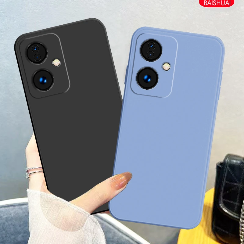 适用OPPOA2手机壳PJB110软胶防摔A2全包防指纹纯色直边男女个性薄