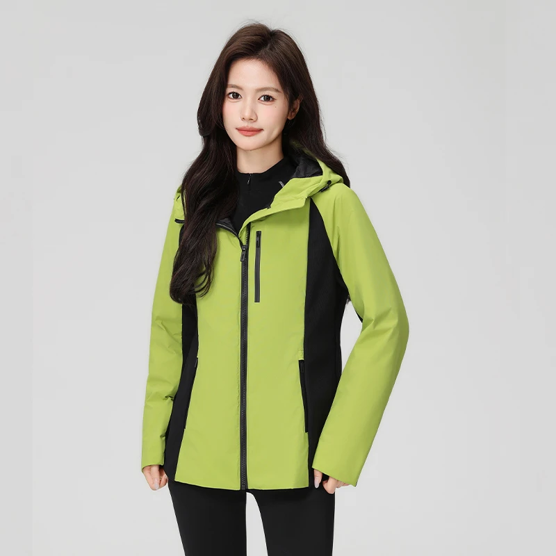 【通用】新品鹅绒短款百搭户外冲锋羽绒服5015