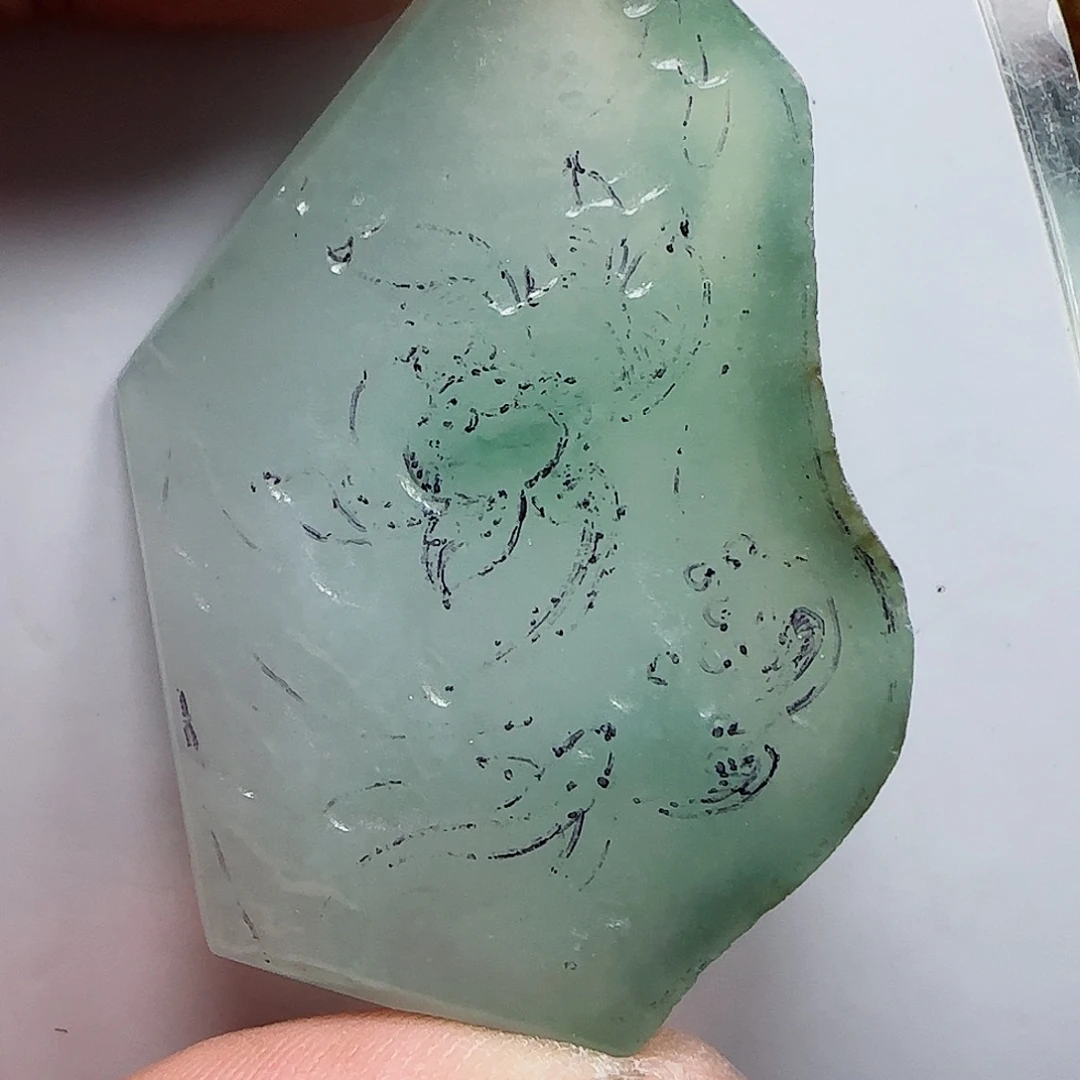定制翡翠未镶嵌翡翠包工