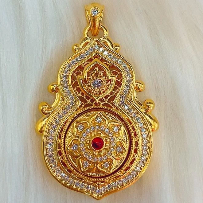 【水贝黄金】999足金5D四美葫芦黄金吊坠X300