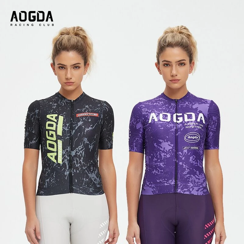 AOGDA 新品-墨影系列女男款春夏短袖长袖骑行服公路车服修身