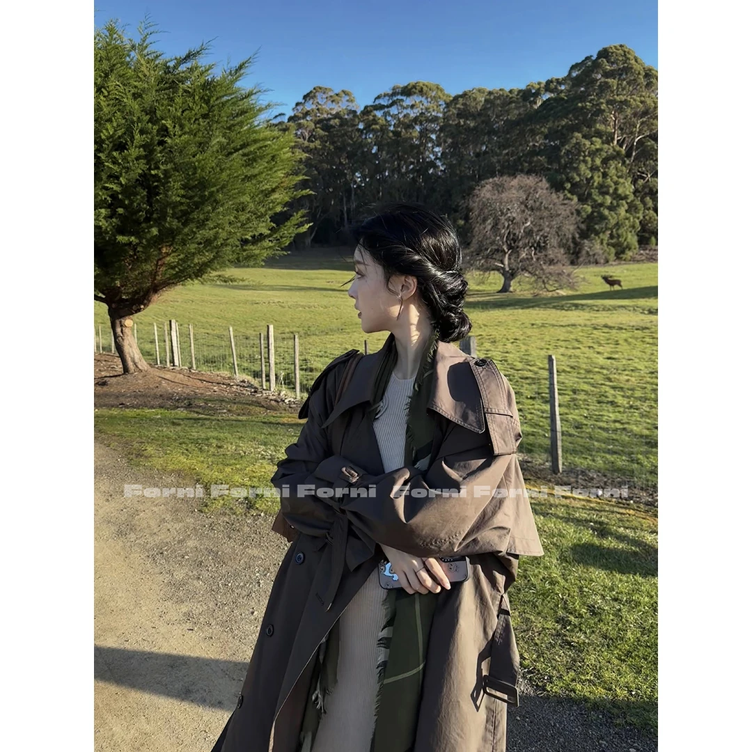 FORNI 哈曼顿风衣 进阶衣品100匹马棉翻领双排扣意式风衣