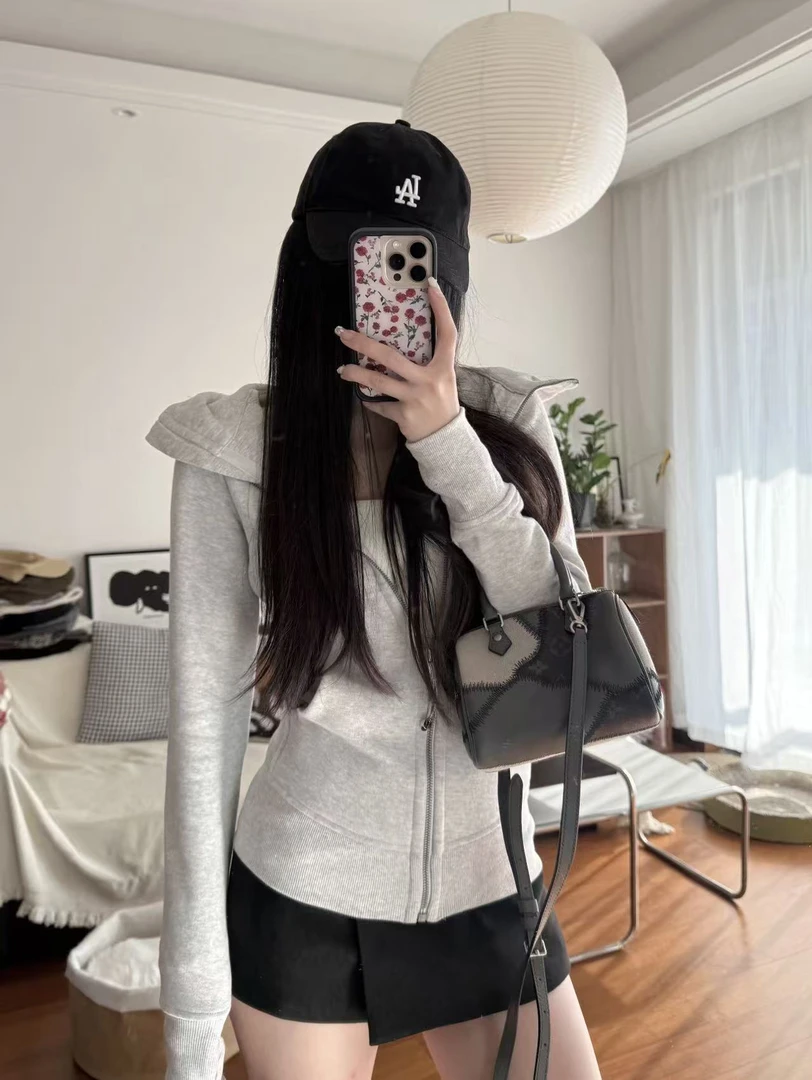 【XX专属】百搭加绒连帽拉链卫衣外套