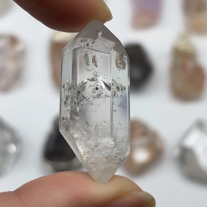 水晶颈饰未镶嵌水胆闪灵钻37mm+