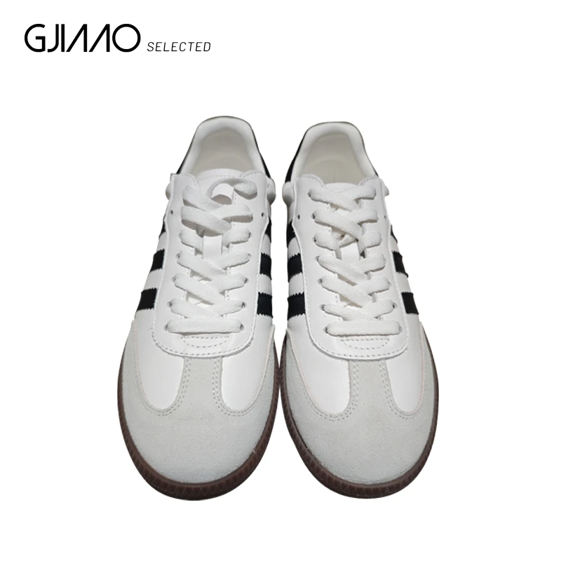 LS1004 咖色底休闲小白鞋