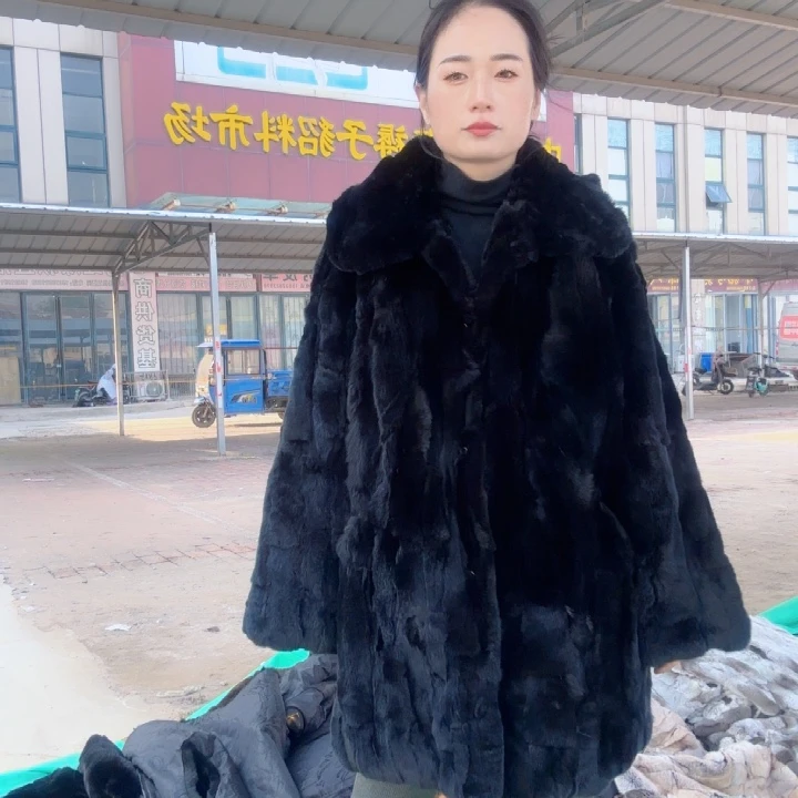 Z****?黑色中长款3xl