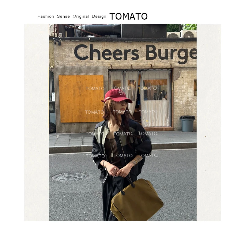 【TomaTo】早秋新款时尚休闲上衣百搭宽松潮流新款外套女Q25W08051