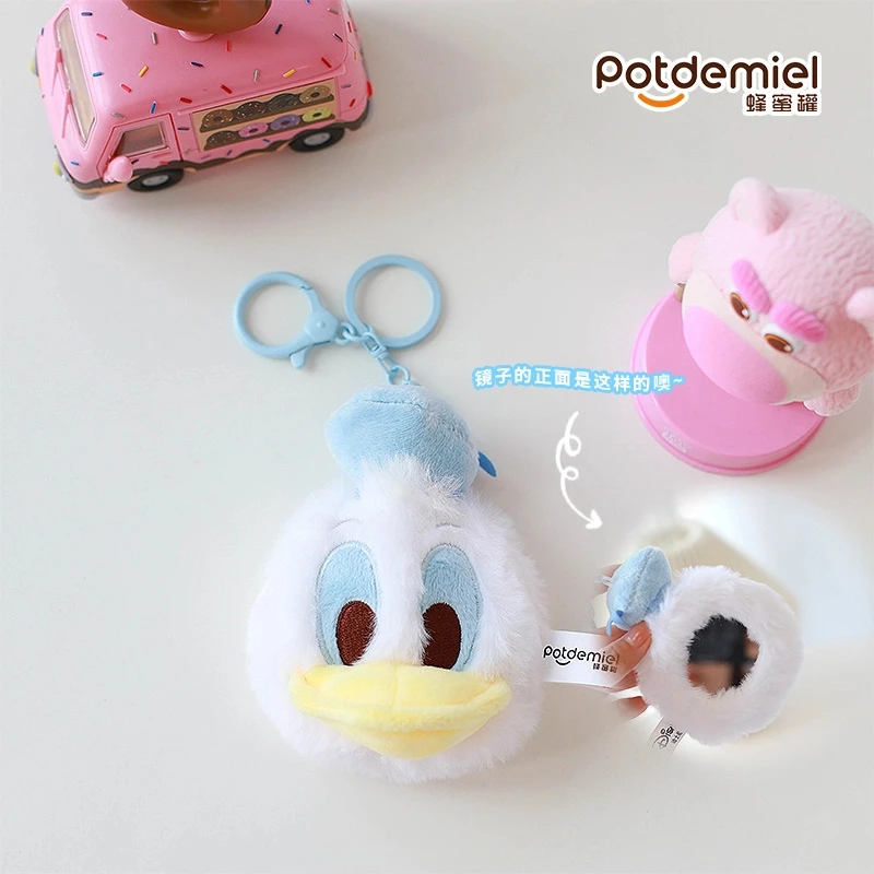 potdemiel蜂蜜罐正版迪士尼90周年限定唐老鸭真棒“鸭”便携毛绒镜