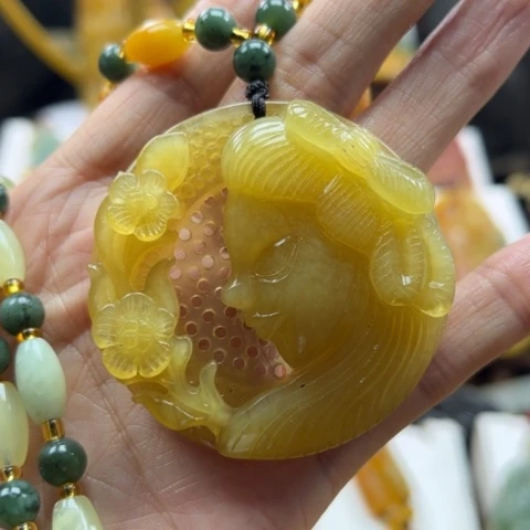 岫玉挂件未镶嵌挂件