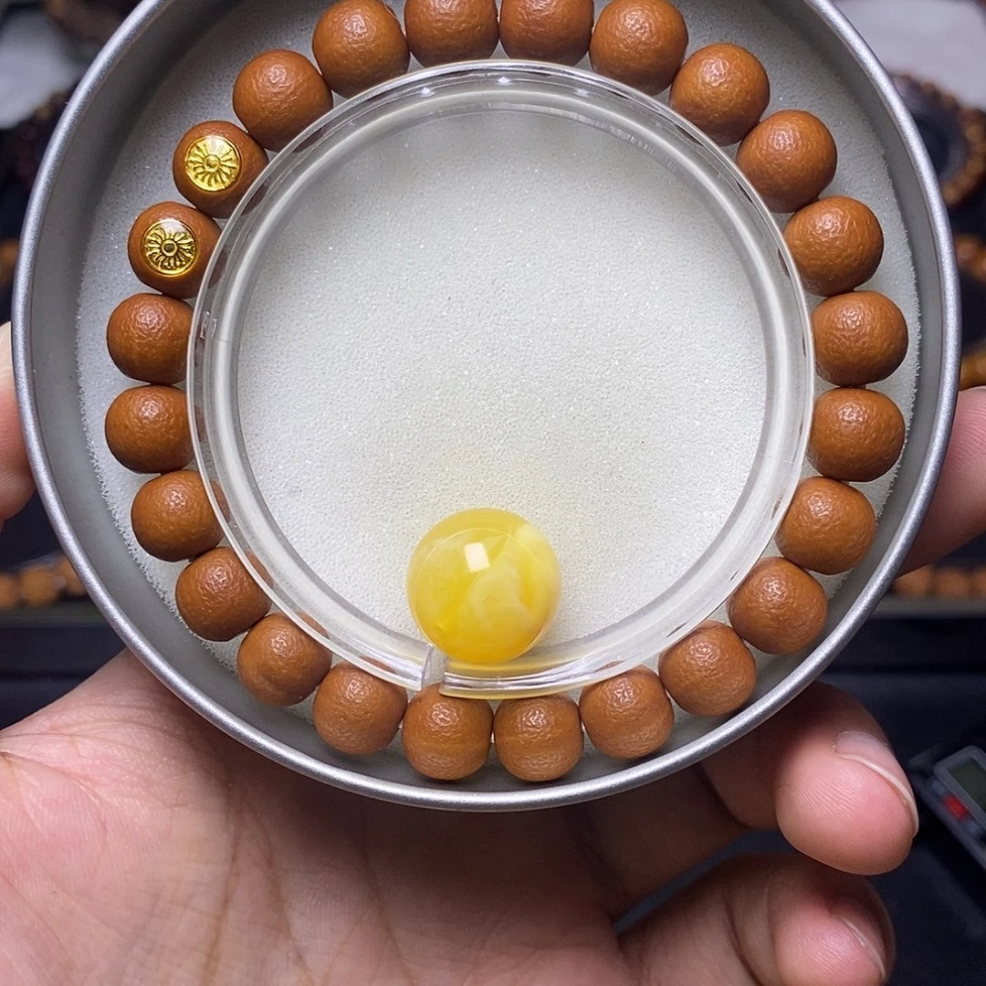 手串猴头核桃双标哑光橘皮圆满尺寸9+全品