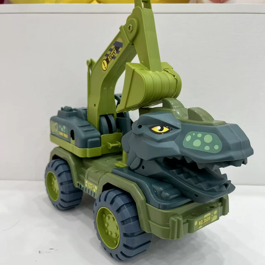 （艾）26厘米大号挖掘机挖沙玩具生日礼物 两款随机发