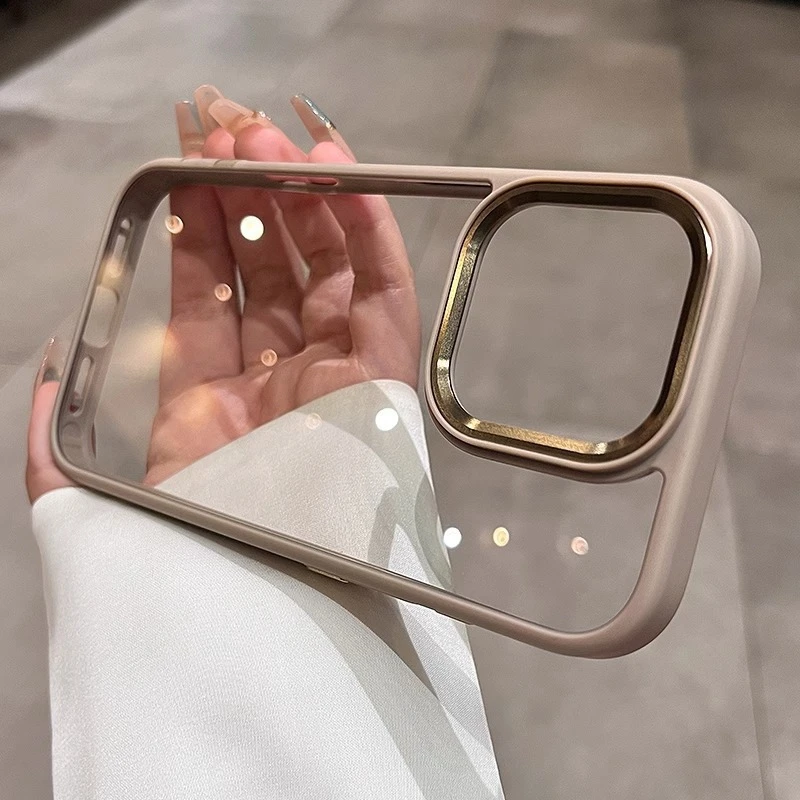 金盾适用iPhone16promax手机壳高透磁吸苹果14Pro金属镜头1手机壳