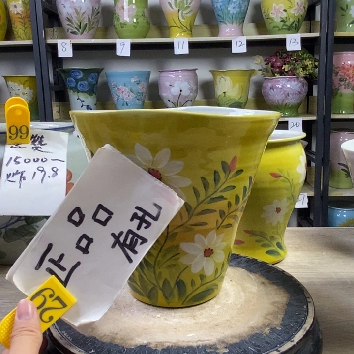 景德镇高温陶瓷花盆