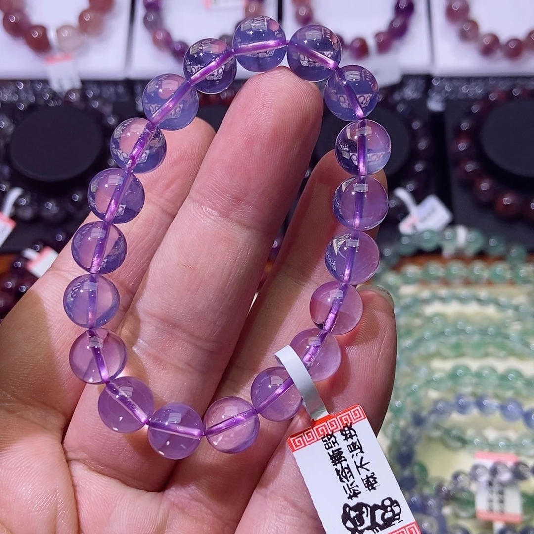 未镶嵌手串水晶紫玉晶