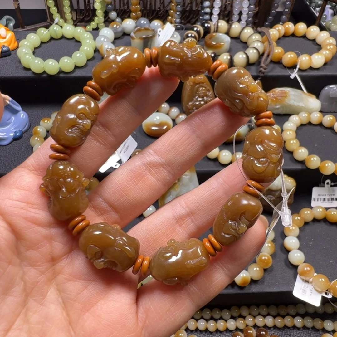 和田玉未镶嵌手链