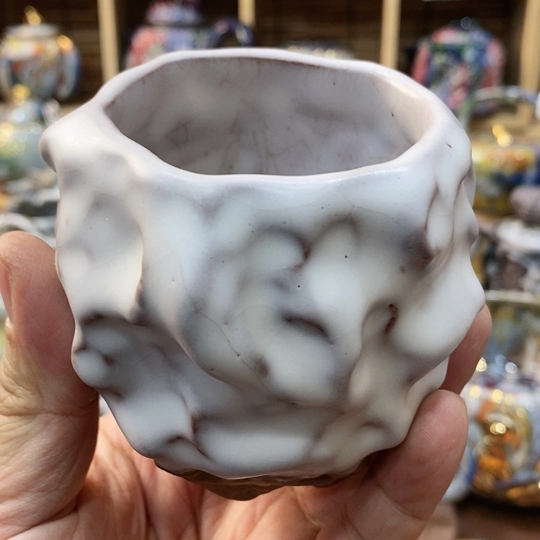 粗陶志野柴烧茶器