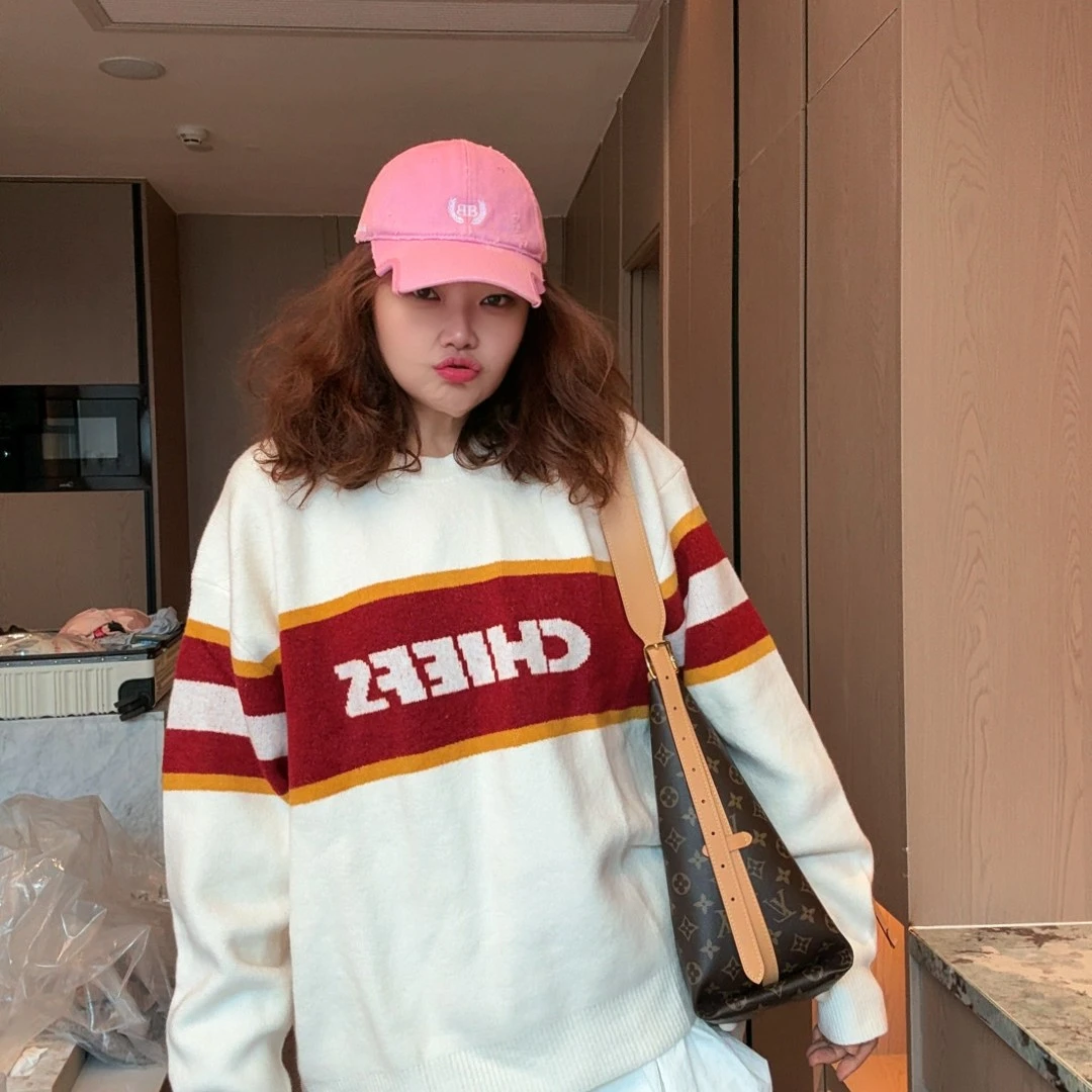 【大春子外贸原单】外贸原单售完无补春秋字母圆领休闲时尚减龄卫衣