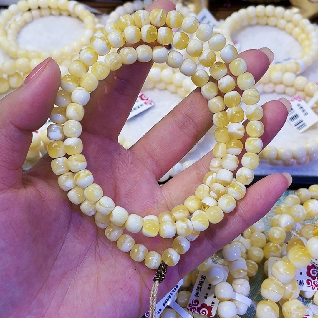 蜜蜡未镶嵌手串7mm，108串