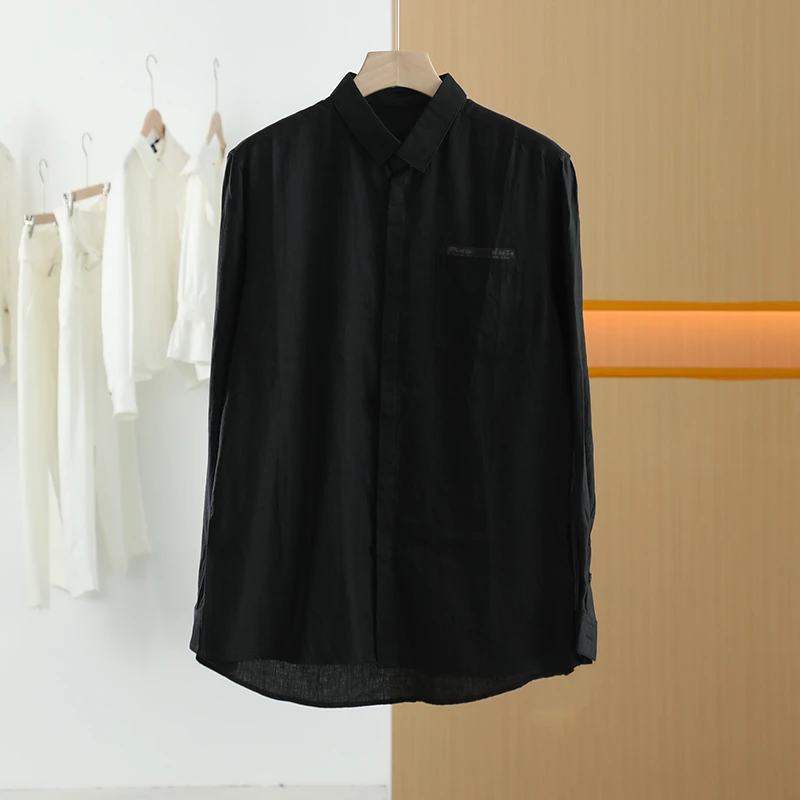 【半价q仓-唐长老自营】货号11761男装春秋装长袖休闲衬衣J