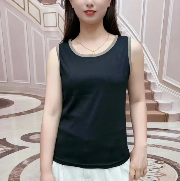 506#运动休闲时尚瑜伽百搭宽松宽条背心吊带（XL~5XL 90~165斤）