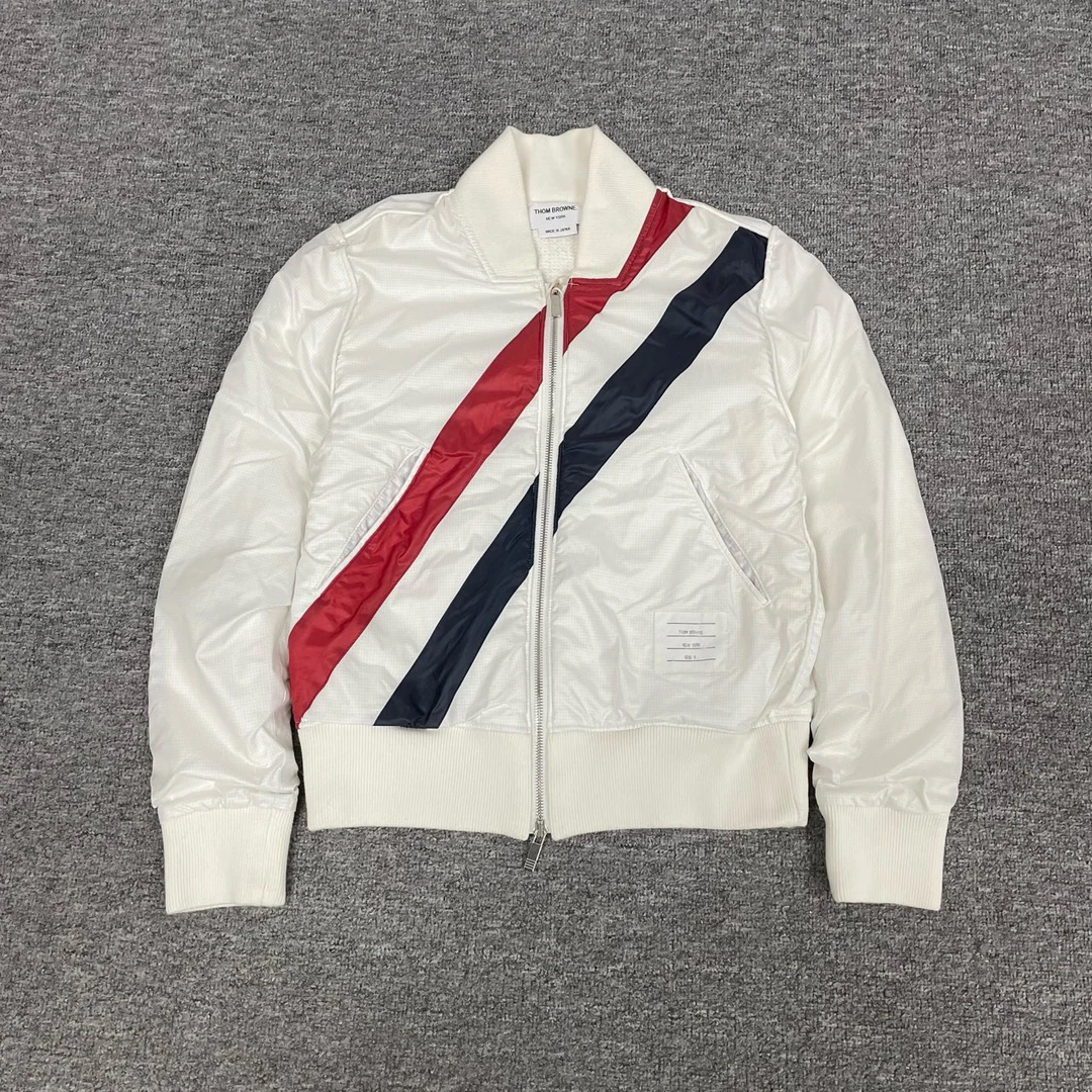 99新 AMIPARIS Thom Browne TB 三条纹 夹克外套 针织内里 0码