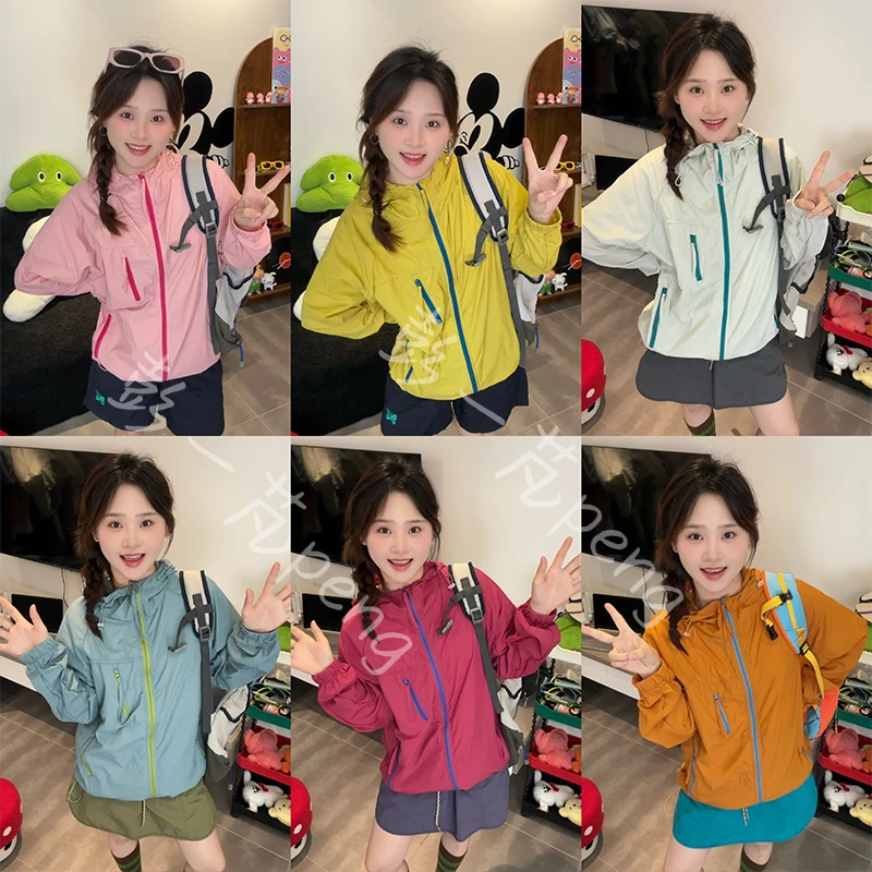 夏季新款情侣连帽轻薄透气防晒衣户外百搭休闲