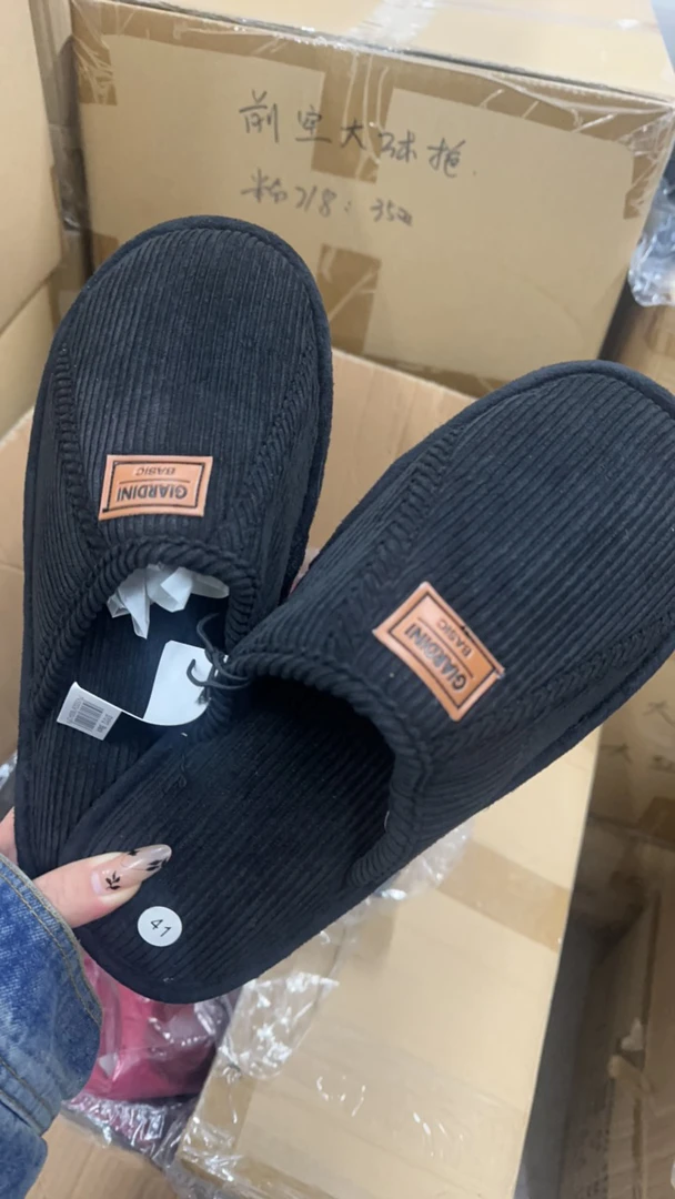 【拍大1码975】黑色拖鞋时尚