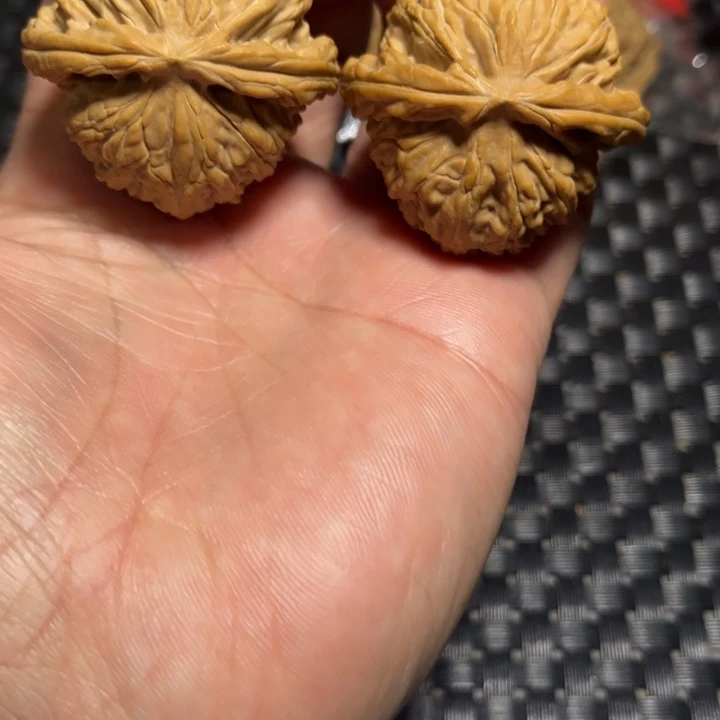 把件文玩核桃白狮子