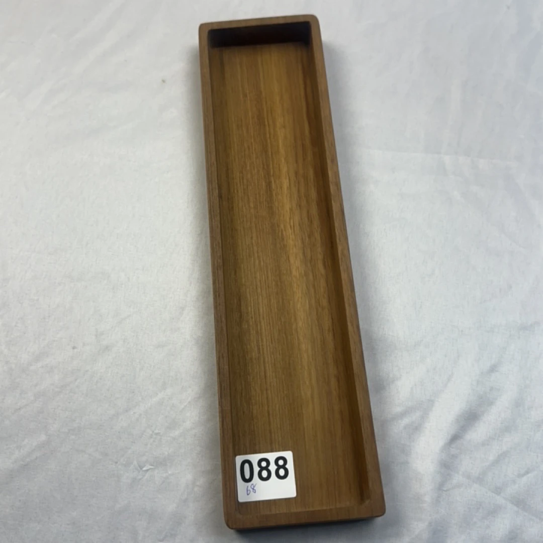 088缅甸柚木长方形实木托盘39.5*10*3cm