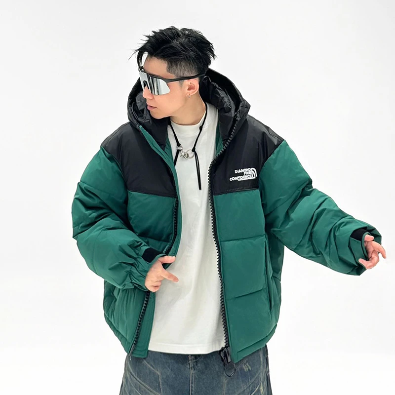 8609冬季滑雪保暖锁温时尚休闲短款男士潮流帅气百搭棉外套