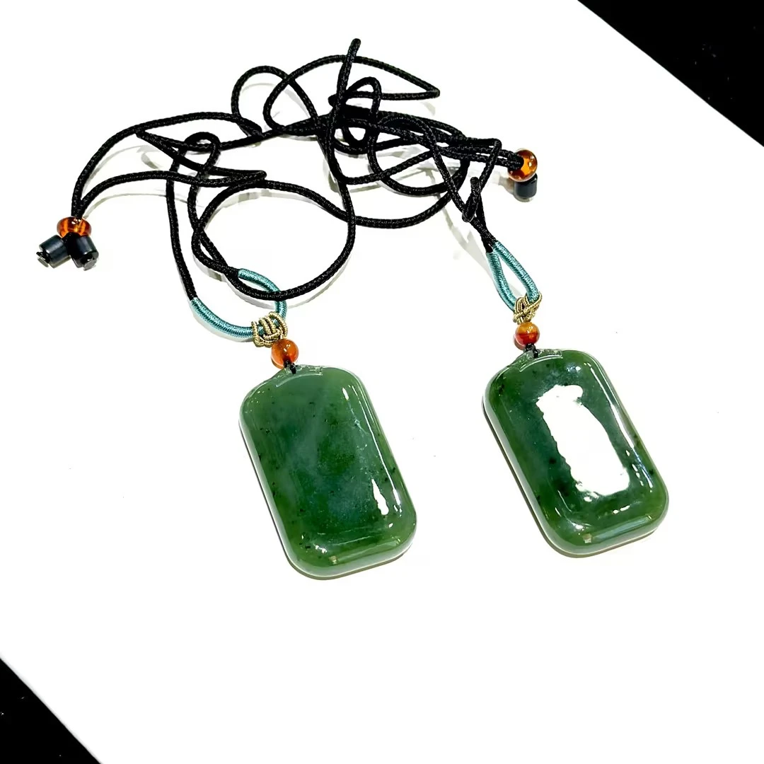 【ZC】老料碧玉无事牌吊坠（多样性发其一）