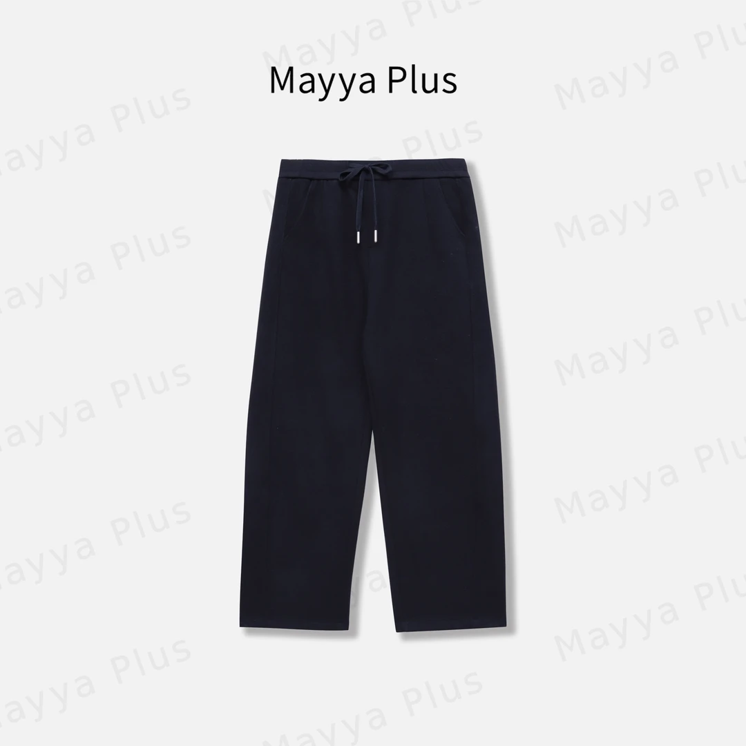【满分腿型】Mayya Plus麦芽定制秋冬流光风百搭直筒休闲裤32537377