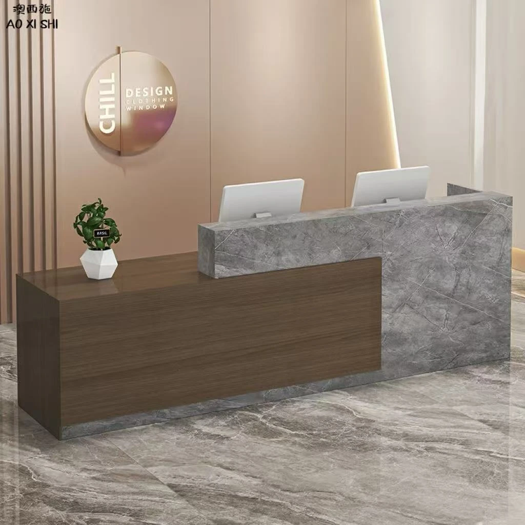 澳西施办公前台桌接待台咨询服务台服装店收银台吧台小型柜台