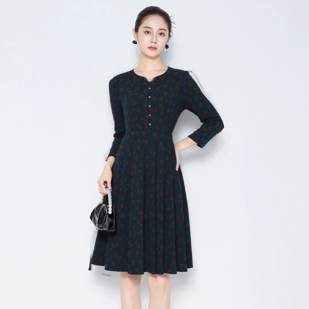 【福利专属】马天奴显瘦气质女装欧若风修身连衣裙VHA942DRX0