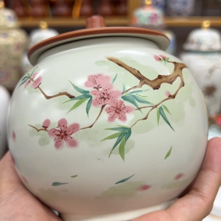 高端陶瓷茶叶密封罐