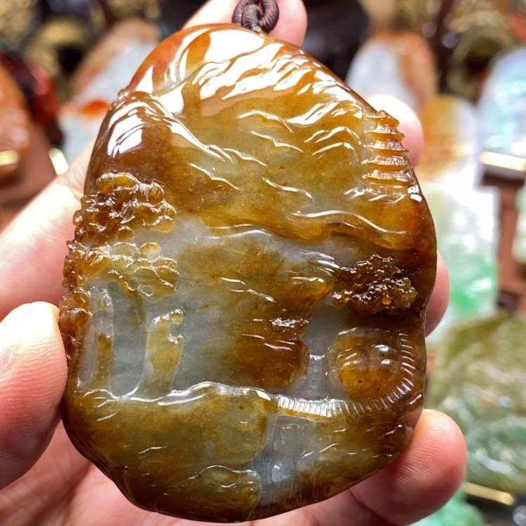 【闪购商品】颈饰未镶嵌翡翠缅甸翡翠A货吊坠