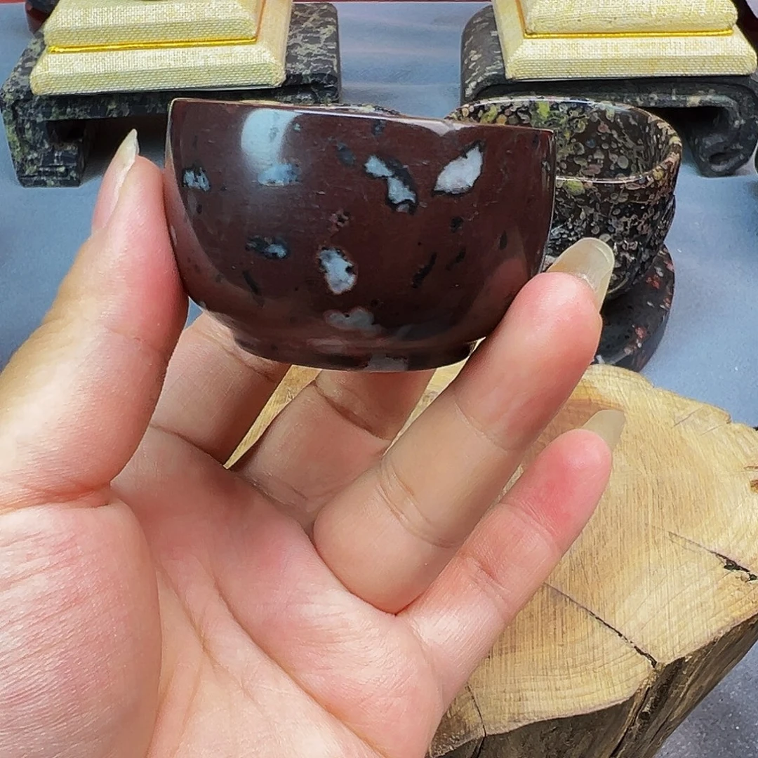 梅花玉品茗杯茶周边微瑕