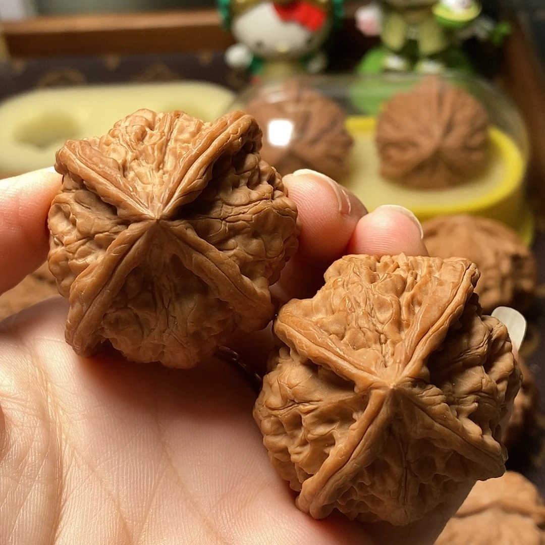 吊坠文玩核桃全品玉玺四棱43尺