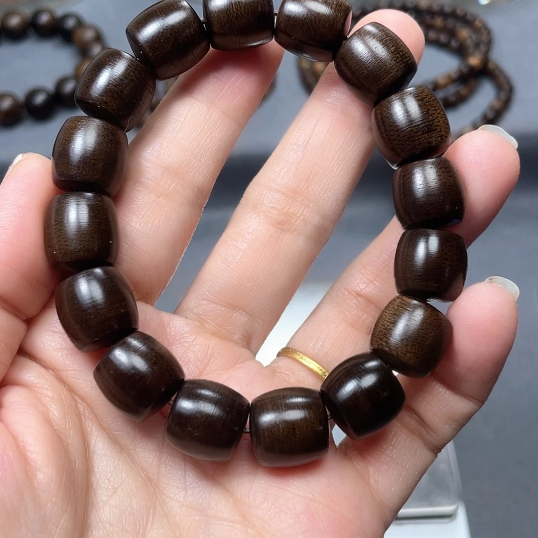 沉香手串芽庄白棋1.2