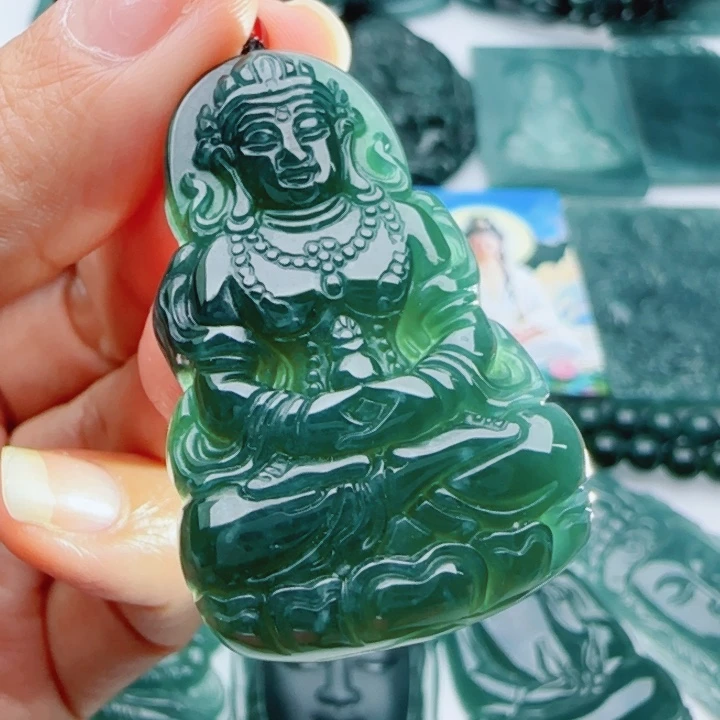 翡翠未镶嵌颈饰多样性发货天然A货翡翠