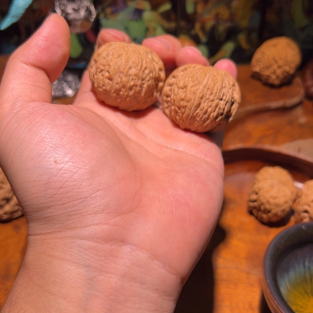 文玩核桃吊坠40全品满肉铁锤一对