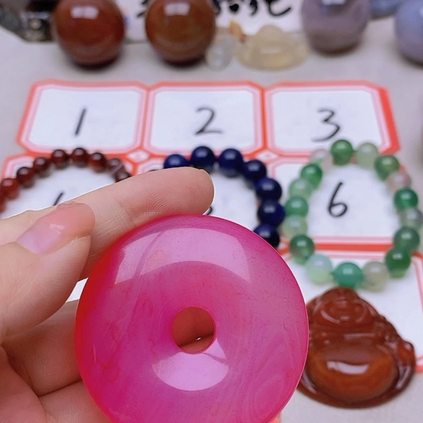【闪购商品】玛瑙/玉髓未镶嵌珠宝半成品嗨*